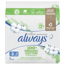 always Ultra Binde Cotton Protection Night mit Flügeln Magic Paper