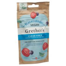 Grethers Clear Voice Blackcurrant Pastillen vegan