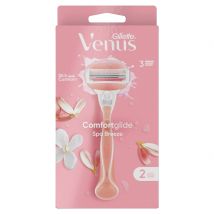 Gillette Venus Comfortglide Rasierapparat Spa Breeze mit 2 Klingen