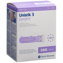 Unistik 3 Sicherheitslanzetten Comfort 28G (1.8mm)