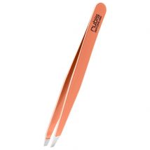 rubis pincette biseautée orange pastel inox