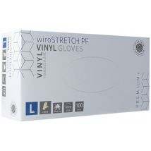 Gribi Untersuchungshandschuhe Vinyl L puderfrei unsteril Stretch plus