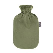 Fashy Wärmflasche 2l Flauschbezug grün Thermoplastik