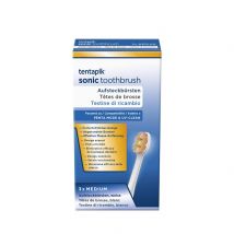 Tentapik Aufsteckbürsten medium white