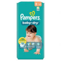 Pampers Baby-Dry Baby Dry Gr3 6-10kg Midi pack avantageux