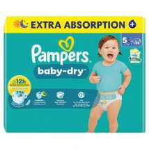 Pampers Baby-Dry Baby Dry Gr5+ 12-17kg Junior Plus pack économique