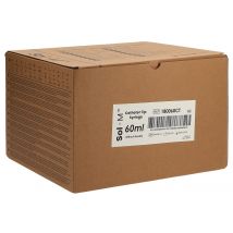 SOL-M seringue sans aiguille 60ml 3-pièces avec adapteur cathéter