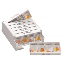 Medi-7 Medikamentendosierer 7 Tage deutsch/französisch/italienisch weiss