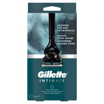 Gillette Intimate homme rasoir pour les zones intimes avec 2 lames
