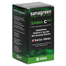 SANA C200 green Vitamin C Kapsel aus Acerola Bio