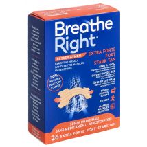 Breathe Right bandelettes nasales EXTRA fort TAN