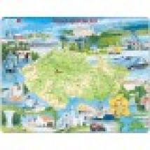 Frame Puzzle - Physical map of Czech Republic
