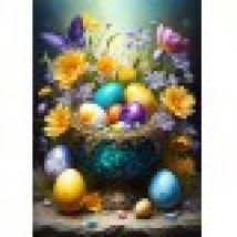 Easter Eggs and Flowers