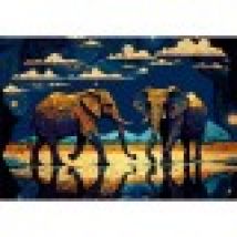 Vibrant Elephants