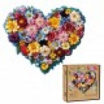 Wooden Puzzle - Floral Heart