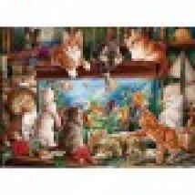 Cats by Aquarium