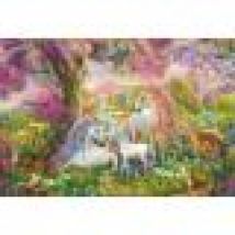Unicorn Family in the Blossom Forest