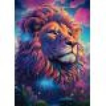 Lion in the Wind of Colour