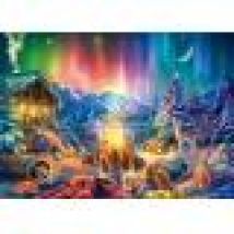 Campfire Romance under a Starry Sky