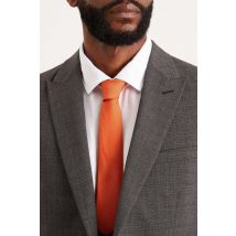 Mens Slim Orange Tie
