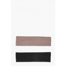 Lot De 2 Bandeaux En Jersey - Multicolore - One Size, Multicolore