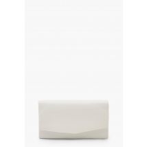 Pochette Style Enveloppe En Similicuir À Chaîne - Blanc - Taille Unique, Blanc