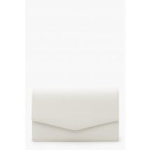 Pochette En Similicuir Avec Chaîne - Blanc - One Size, Blanc