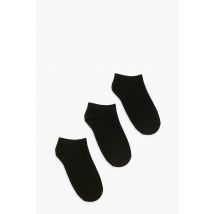 Lot De 3 Paires De Socquettes - Noir - One Size, Noir