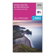 Ordnance Survey Landranger 194 Dorchester & Weymouth, Cerne Abbas & Bere Regis Map With Digital Version - Pink, Pink