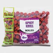 R Hutchinson Boilies Spicy Krill - Red/15Mm, Red/15MM