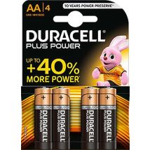 Duracell Plus Power AA Batteries (4 Pack)