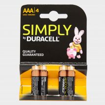 Duracell Simply AAA Batteries (4 pack), Multi Coloured