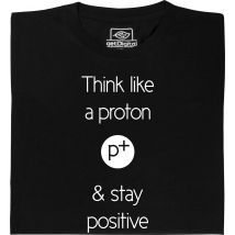 Fair gehandeltes Öko-T-Shirt: Think like a proton