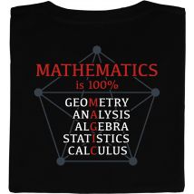 Fair gehandeltes Öko-T-Shirt: Mathematics is 100% Magic