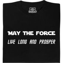 Fair gehandeltes Öko-T-Shirt: May the Force live long and prosper