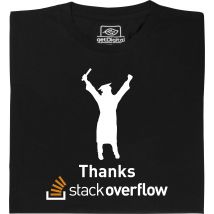 Fair gehandeltes Öko-T-Shirt: Thanks, Stack Overflow