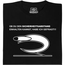 Fair gehandeltes Öko-T-Shirt: Sicherheitsabstand einhalten Erzaehlmirnix