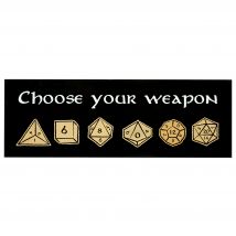 Aufkleber Choose Your Weapon