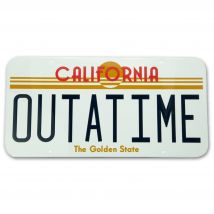 ABYstyle Back to The Future - Outatime - Plaque metal 28x38cm