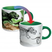 Unemployed Philosophers Guild 12491 Dinosaurier Kaffeebecher, Keramik, Mehrfarbig