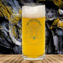 getDigital Bierglas Sprich Prost Und Trink Ein - Bierkrug aus Glas mit Spruch für Geeks Nerds und Fantasy Fans - 500 ml