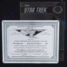 Star Trek Picard Speed of Light Club Plakette