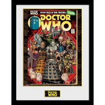 Doctor Who Gerahmtes Poster Villains Comics