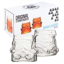 Original Stormtrooper Whiskeyglas-Set in Helmform, 2 Stück, transparent, für Whiskey, Bourbon, Scotch und Gin, je 300 ml, perfektes Whiskeyglas-Geschenkset für Männer – ThumbsUp!