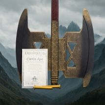 Der Herr der Ringe Gimli's Axt 1:1 Replikat mit Wandhalterung
