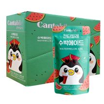 Cantabile Ade Drink Pouch Wassermelone - Koreanisches Watermelon Limonade Getränk, Fruchtgetränk im Beutel, Erfrischungsgetränk ais Korea (10 x 230 ml)