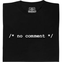Fair gehandeltes Öko-T-Shirt: /* no comment */