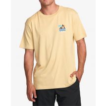 Billabong - Heren Sundown Adiv - T-shirt met Zeefdruk met Korte mouw voor Heren - White