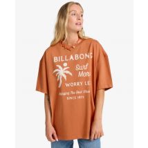 Billabong - Dames Jumps In Water - T-shirt met korte mouwen voor Dames - Brown