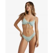 Billabong - Dames Wave Check Bondi Pant - Dames Groen Bikinibroekje met Medium Bedekking - Green